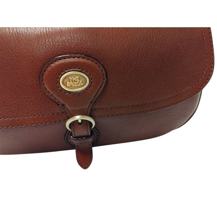 the bridge Schultertasche marrone